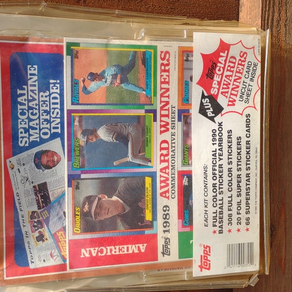 Topps Baseball Yearbook & Stickers / 1990 Complete Set - Picture 10 of 11